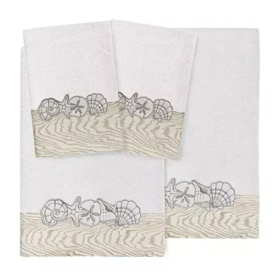 Linum Home Textiles Shell Row 4-pc. Bath Towel Set In Multi