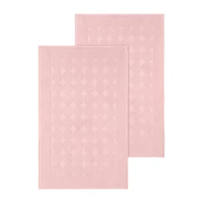 Linum Home Textiles Sinemis Circle Design Quick Dry Bath Rug In Pink
