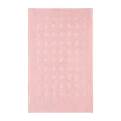 Linum Home Textiles Sinemis Circle Design Quick Dry Bath Rug In Pink
