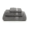 Linum Home Textiles Sinemis Terry 3-pc. Quick Dry Bath Towel Set In Gray