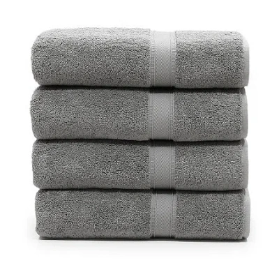 Linum Home Textiles Sinemis Terry 4-pc. Quick Dry Bath Towel In Gray