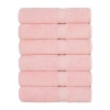Linum Home Textiles Set Of 6 Turkish Cotton Sinemis Terry Bath Towels In Pink