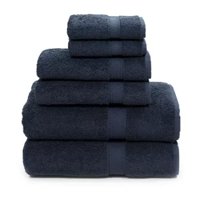 Linum Home Textiles Sinemis Terry 6-pc. Quick Dry Bath Towel Set In Blue