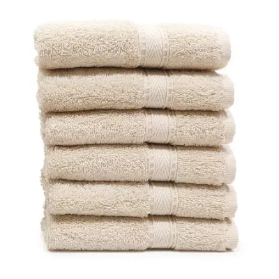 Linum Home Textiles Sinemis Terry 6-pc. Quick Dry Washcloth In Neutral
