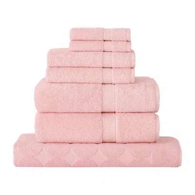 Linum Home Textiles Sinemis Terry 7-pc. Quick Dry Bath Towel Set In Pink