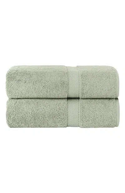 Linum Home Textiles Sinemis Terry Bath Towels In Green