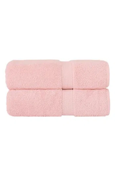 Linum Home Textiles Sinemis Terry Bath Towels In Pink