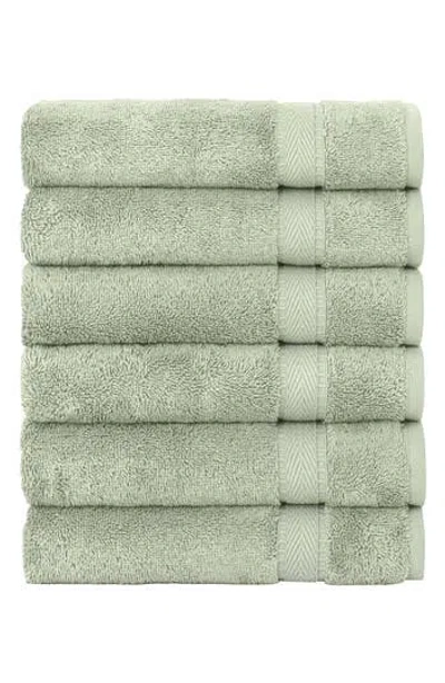 Linum Home Textiles Sinemis Terry Hand Towels In Green