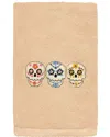 Linum Home Textiles Skulls Turkish Cotton Hand Towel In Sand