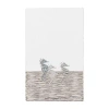 Linum Home Textiles Sofia Embellished Embellished Animal Bath Towel In White