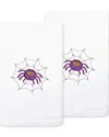 Linum Home Textiles Spider Embroidered 2-pc. Hand Towel In White