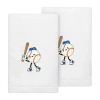 Linum Home Textiles Sports 2-pc. Embellished Hand Towel In White
