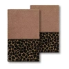 Linum Home Textiles Spots 2-pc. Embellished Hand Towel In Brown