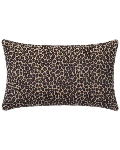 Linum Home Textiles Spots Black Lumbar Pillow Cover In Animal Print