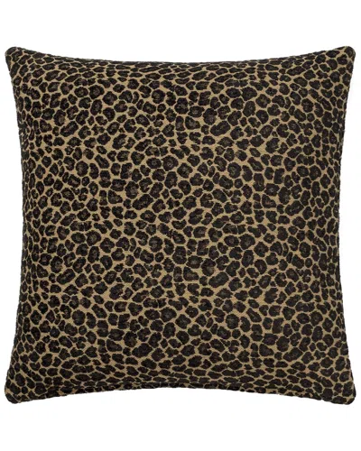 Linum Home Textiles Spots Black Pillow Cover In Brown