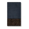 Linum Home Textiles Spots Embellished Embellished Cheetah Bath Towel In Blue
