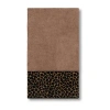 Linum Home Textiles Spots Embellished Embellished Cheetah Bath Towel In Brown