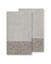 Linum Home Textiles Spots Turkish Cotton 2pc Embellished Bath Towel Set