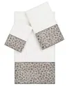 Linum Home Textiles Spots Turkish Cotton 3pc Embellished Towel Set