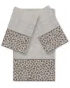 Linum Home Textiles Spots Turkish Cotton 3pc Embellished Towel Set