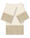 Linum Home Textiles Spots Turkish Cotton 3pc Embellished Towel Set