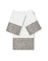 Linum Home Textiles Spots Turkish Cotton 3pc Embellished Towel Set