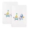Linum Home Textiles Spring Gnomes Embroidered 2-pc. Hand Towel In White