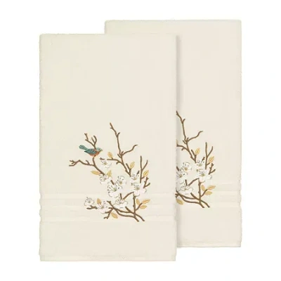 Linum Home Textiles Springtime Embellished 2-pc. Bath Towel Set In Neutral