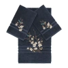Linum Home Textiles Springtime Embellished 3-pc. Bath Towel Set In Blue