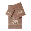 Linum Home Textiles Springtime Embellished 3-pc. Bath Towel Set In Brown