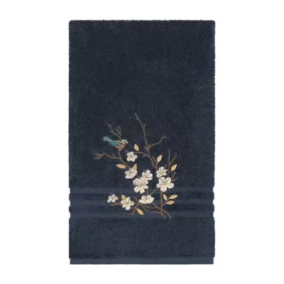 Linum Home Textiles Springtime Embellished Bath Towel Set In Blue