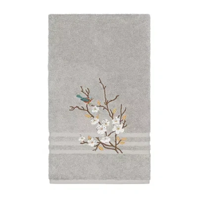 Linum Home Textiles Springtime Embellished Bath Towel Set In Gray