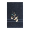 Linum Home Textiles Springtime Embellished Hand Towel In Blue