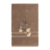 Linum Home Textiles Springtime Embellished Hand Towel In Brown