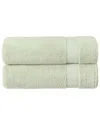 Linum Home Textiles Starlight Turkish Cotton Terry Bath Towels Set In Green
