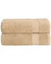 Linum Home Textiles Starlight Turkish Cotton Terry Bath Towels Set In Grey