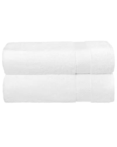 Linum Home Textiles Starlight Turkish Cotton Terry Bath Towels Set In White