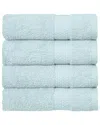 Linum Home Textiles Starlight Turkish Cotton Terry Hand Towels Set In Blue