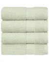 Linum Home Textiles Starlight Turkish Cotton Terry Hand Towels Set In Green