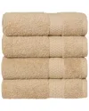 Linum Home Textiles Starlight Turkish Cotton Terry Hand Towels Set In Grey
