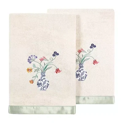 Linum Home Textiles Stella Embellished 2-pc. Bath Towel Set In Multi