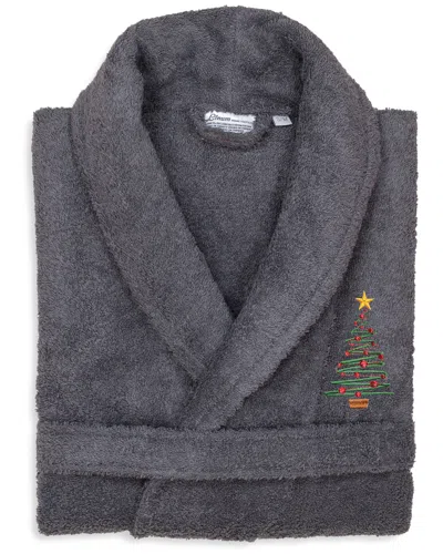 LINUM DNU LINUM HOME TEXTILES TERRY HOLIDAY BATH ROBE EMBROIDERED