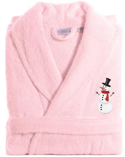LINUM DNU LINUM HOME TEXTILES TERRY HOLIDAY BATH ROBE EMBROIDERED