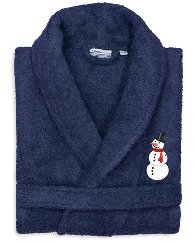LINUM DNU LINUM HOME TEXTILES TERRY HOLIDAY BATH ROBE EMBROIDERED