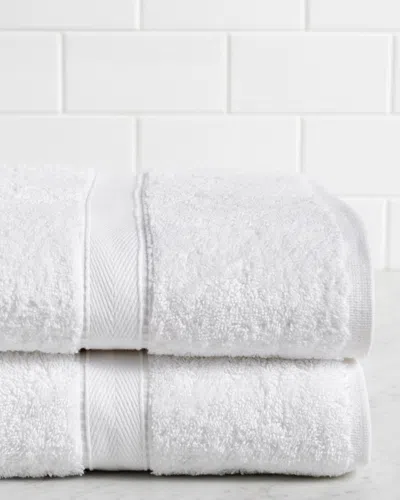 Linum Home Textiles Terry Set Of 2 Bath Sheets In White