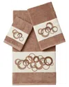 Linum Home Textiles Turkish Cotton Annabelle 3pc Embellished Towel Set In Beige