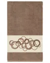 Linum Home Textiles Turkish Cotton Annabelle Embellished Bath Towel In Beige