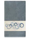 Linum Home Textiles Turkish Cotton Annabelle Embellished Bath Towel In Teal