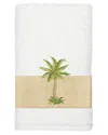 Linum Home Textiles Turkish Cotton Colton Embellished Hand Towel In White