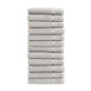 Linum Home Textiles Turkish Cotton Denzi 12-pc. Washcloth Set In Gray